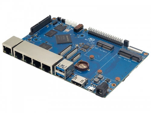 香蕉派 BPI-R2 Pro开源路由器开发板采用瑞芯微(Rockchip) RK3568芯片方案设计