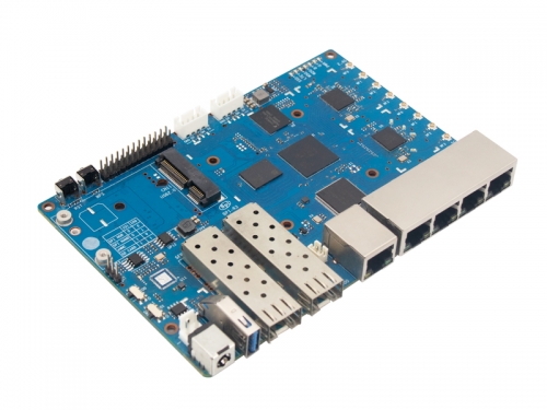 Banana Pi BPI-R3 Router board with MediaTek MT7986(Filogic 830),support Wi-Fi 6,2.5GbE SFP
