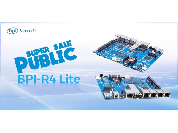 香蕉派 BPI-R4 Lite 联发科 MT7987A 开源路由器开发板公开发售